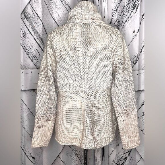 Elsa Manda Anthropologie Alpaca/ Wool Blend Open Front Cardigan Size M - Picture 3 of 6